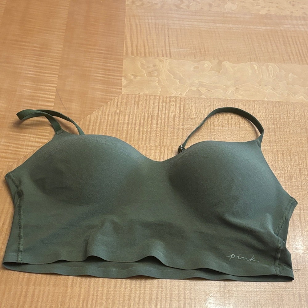 PINK Victoria's Secret Sage Green Bra